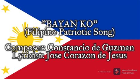 bayan ko mahal ko|Filipino Song .